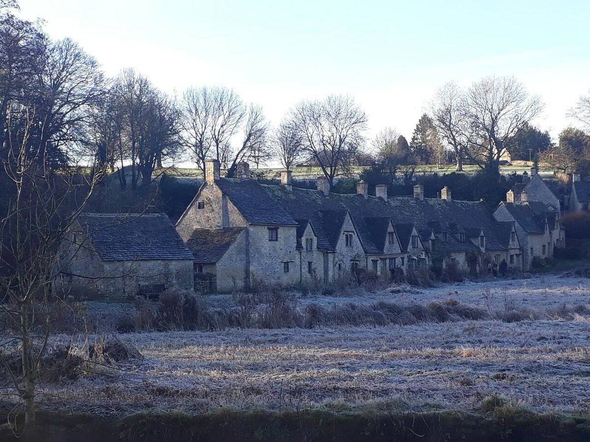 Arlington Row on a frosty winter morning