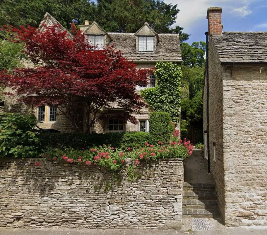 Arlington Row and the River Coln, steps from Riverside Cottage